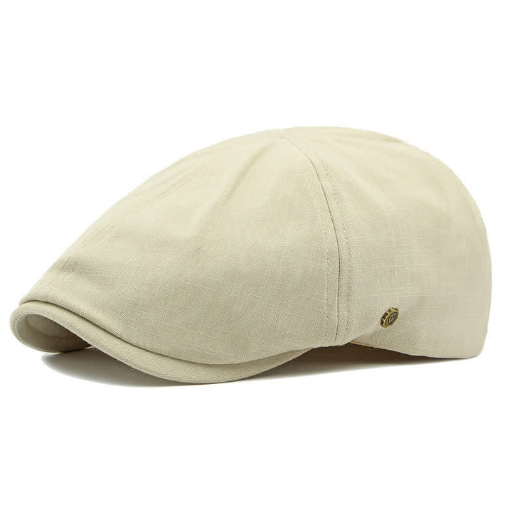 Cappello basco piatto con elastico sul retro, moderno e confortevole, stile vintage. - Avorio - Regolabile (21 5/8"-23 1/4") - image 15