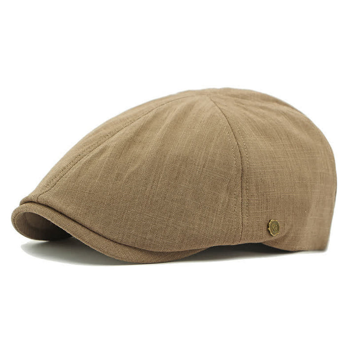 Cappello basco piatto con elastico sul retro, moderno e confortevole, stile vintage. - Caffè leggero - Regolabile (21 5/8"-23 1/4") - image 0