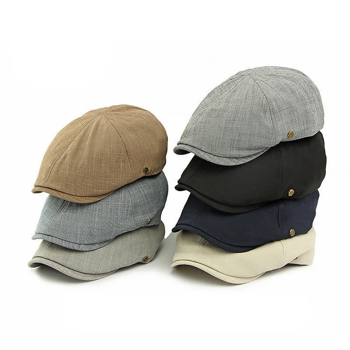 Cappello basco piatto con elastico sul retro, moderno e confortevole, stile vintage. - image 1