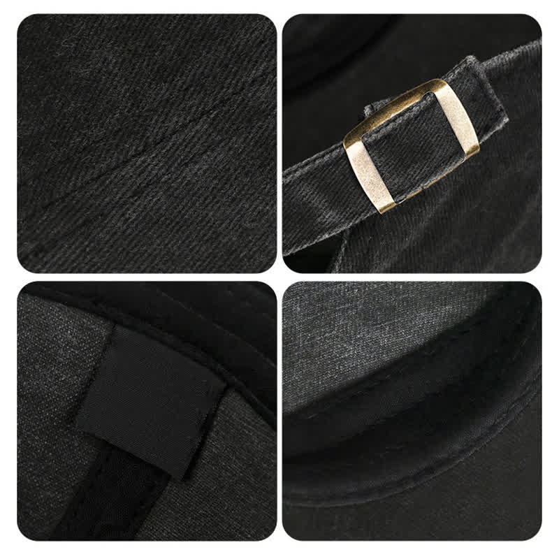 Berretto in cotone lavato ispirato all'abbigliamento da lavoro retrò, perfetto per tutti i giorni. - image 6