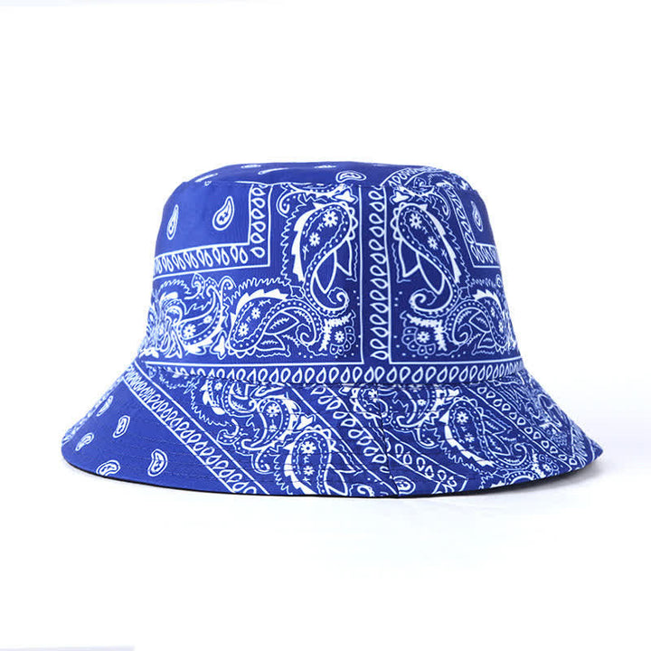 Cappello da pescatore reversibile unisex con motivo paisley - Blu - M (22"-22 7/8") - image 0