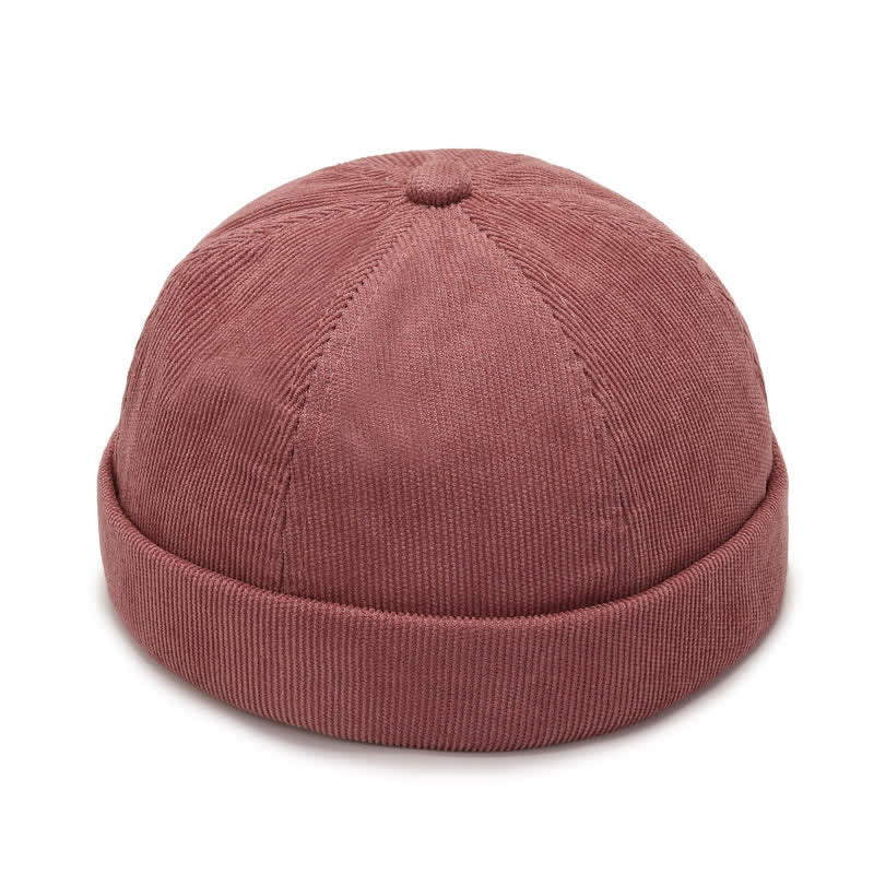 Berretto in velluto a coste senza visiera, tinta unita, modello Dockers - Rosa - Regolabile (22"-23 5/8") - image 1