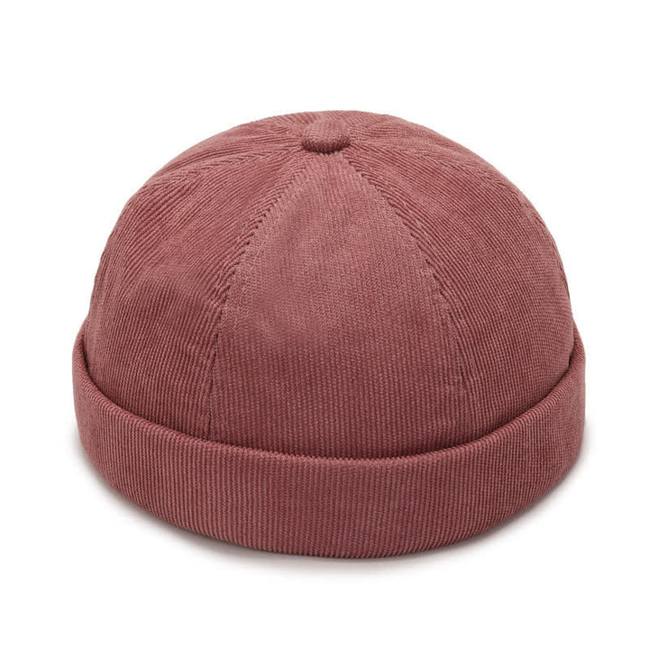Berretto in velluto a coste senza visiera, tinta unita, modello Dockers - Rosa - Regolabile (22"-23 5/8") - image 1