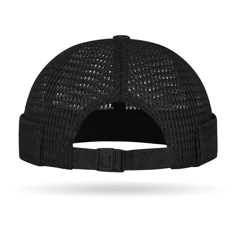 Cappellino da baseball estivo traspirante senza visiera, in rete, stile streetwear. - image 1