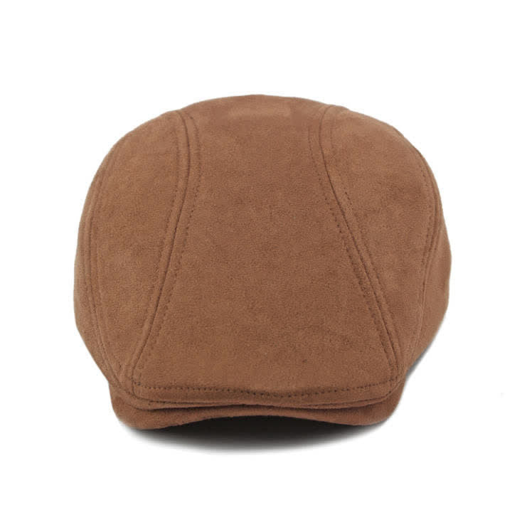 Berretto piatto unisex in camoscio stile vintage Ivy - image 2