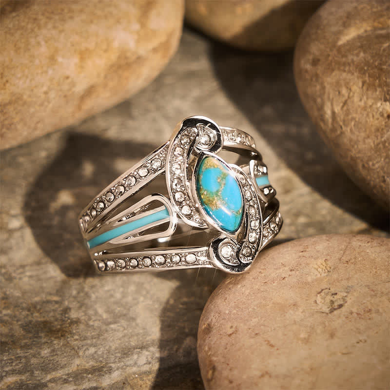 Splendido anello vintage intagliato, anello etnico in metallo, perfetto come regalo per feste. - image 2