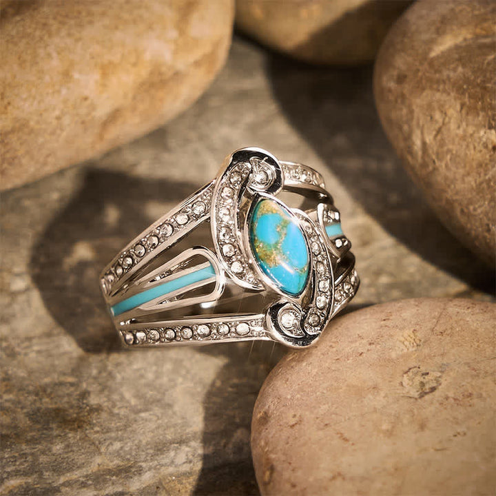 Splendido anello vintage intagliato, anello etnico in metallo, perfetto come regalo per feste. - image 2