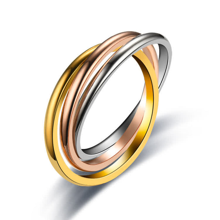 Anello antistress rotante 3 in 1 ad incastro - Tricolore - US 13 - image 2