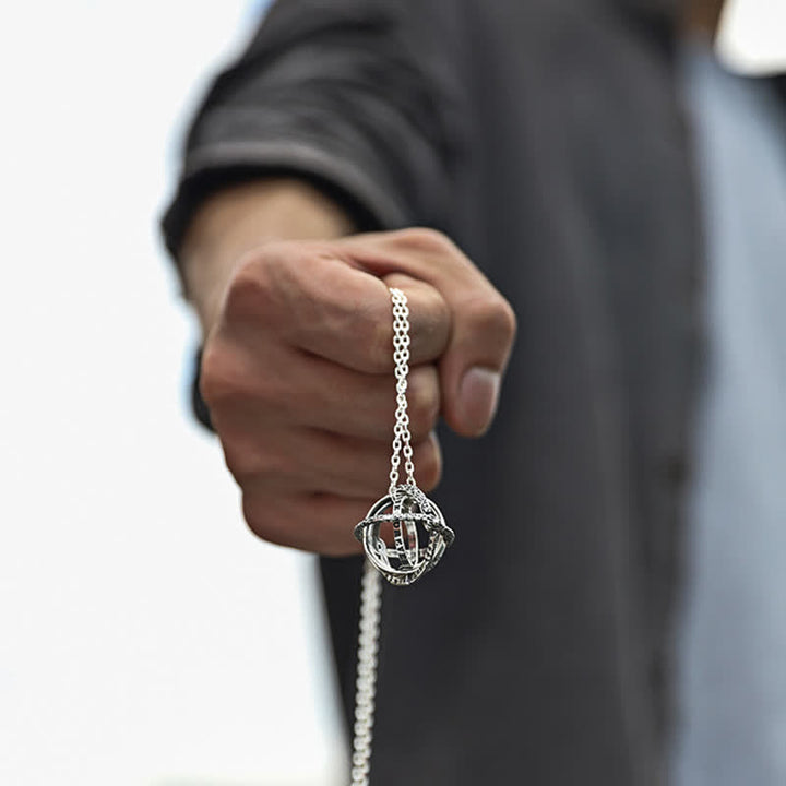 Anello antistress a forma di sfera astronomica che si trasforma in collana - image 3