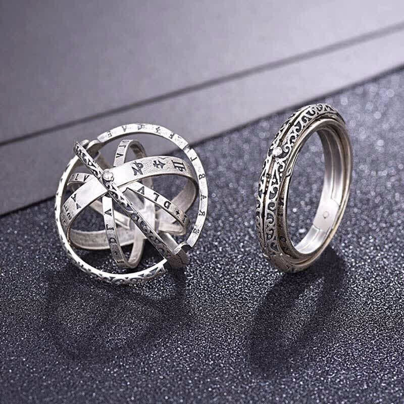 Anello antistress a forma di sfera astronomica che si trasforma in collana - image 0