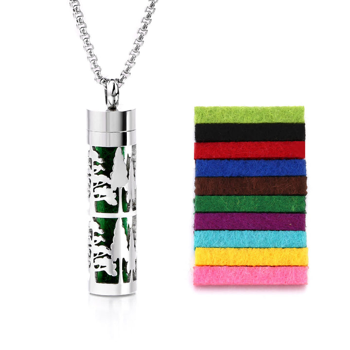 Collana diffusore di profumo con anima in feltro e inserti colorati intercambiabili - Stile n. 23 - image 26