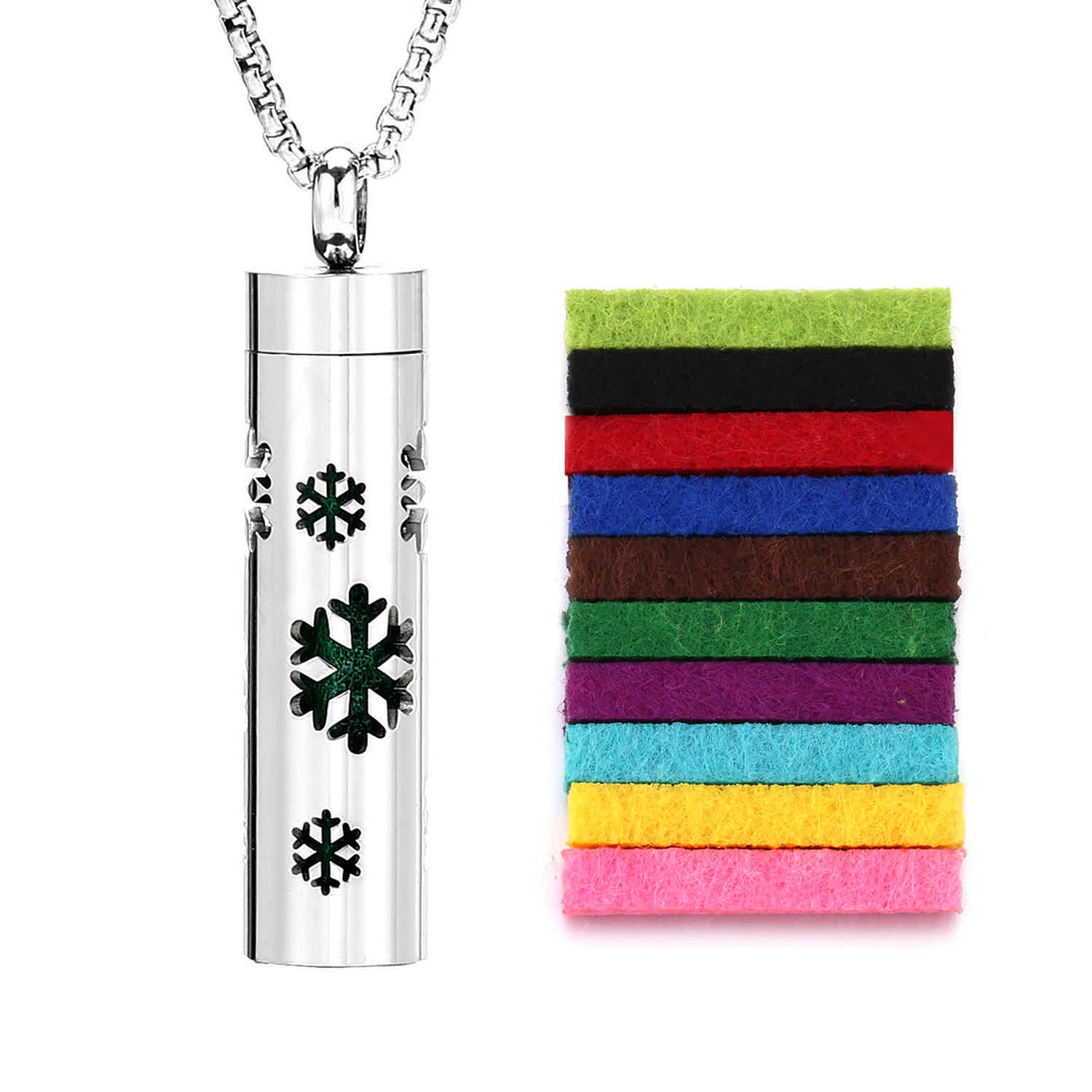 Collana diffusore di profumo con anima in feltro e inserti colorati intercambiabili - Stile n. 12 - image 15