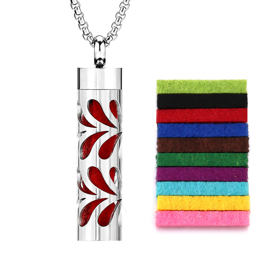 Collana diffusore di profumo con anima in feltro e inserti colorati intercambiabili - Stile n. 15 - image 18