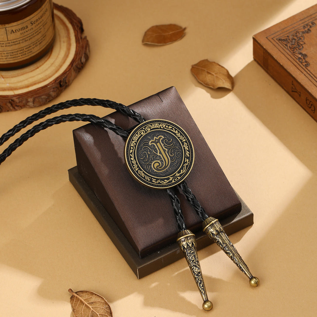 Bolo da uomo vintage western con scudo in ottone antico - J - image 10