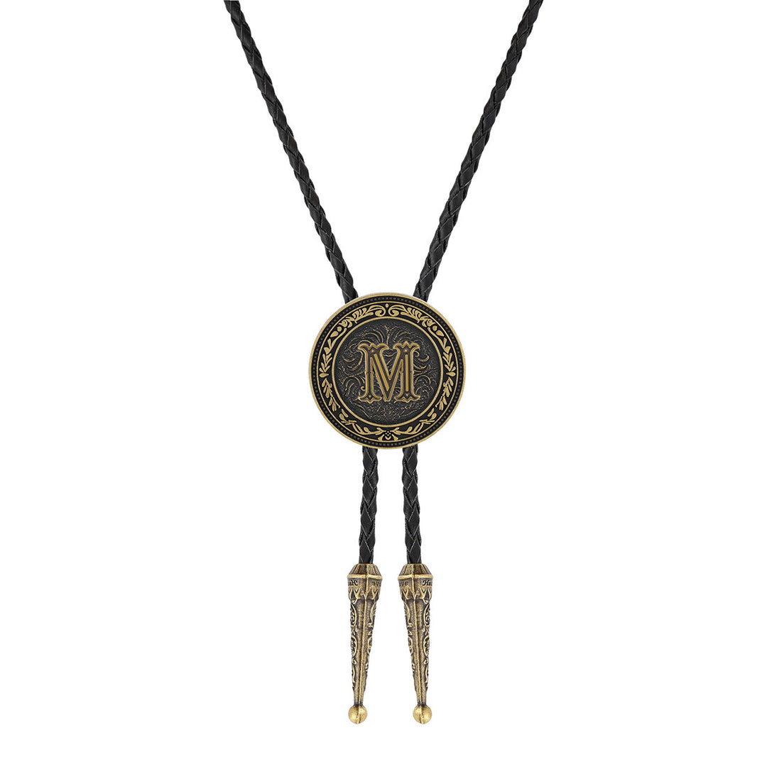 Bolo da uomo vintage western con scudo in ottone antico - M - image 13