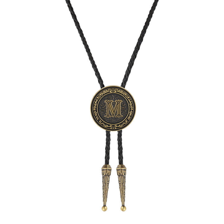 Bolo da uomo vintage western con scudo in ottone antico - M - image 13