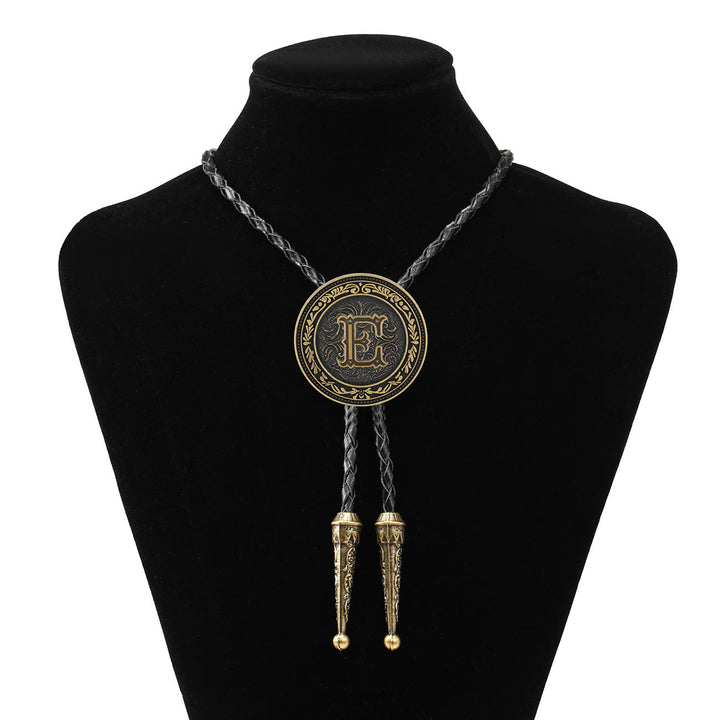 Bolo da uomo vintage western con scudo in ottone antico - E - image 5