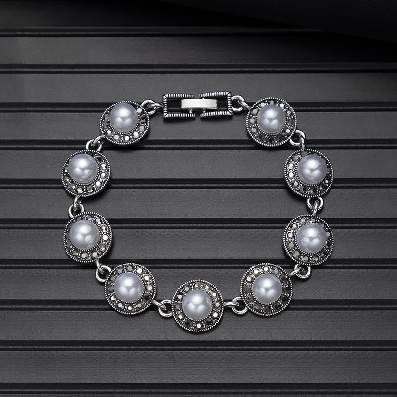 Bracciale chic boho vintage con pietra rotonda turchese - Stile n. 5 - image 13