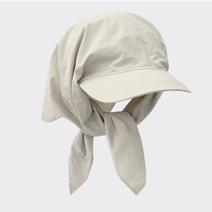 Elegante e pratico cappellino da baseball unisex con bandana da annodare - Avorio - Regolabile - image 0
