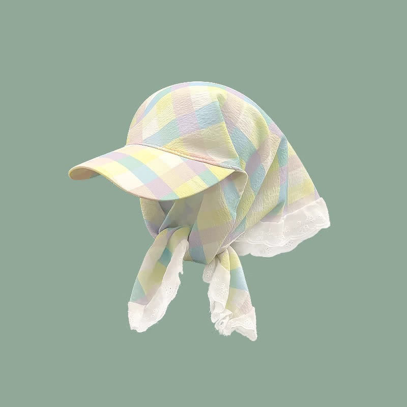 Elegante e pratico cappellino da baseball unisex con bandana da annodare - Quadri verdi - Regolabile - image 18