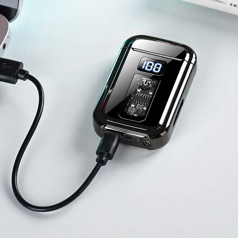 Accendino a butano 3 in 1 con torcia a LED e funzione arco plasma e torcia a getto, con luce LED integrata. - image 7