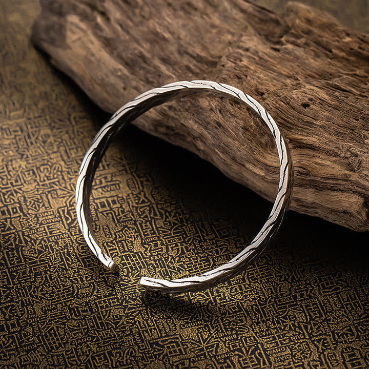 Bracciale regolabile minimalista retrò intrecciato a spiga di grano - image 3