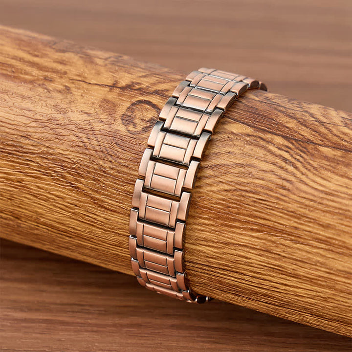 Bracciale vintage da lavoro con catena magnetica larga e strumento per la rimozione delle maglie - image 2
