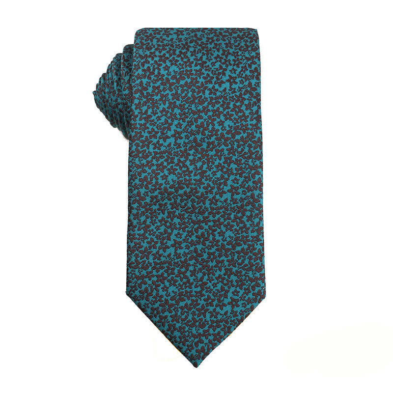 Cravatta da uomo Business Lake Blue Series - Fiore - image 9