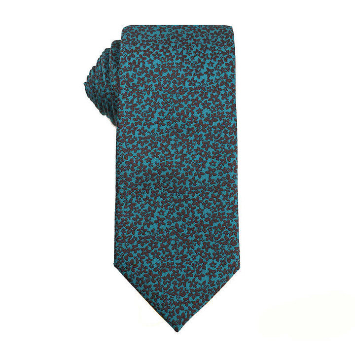 Cravatta da uomo Business Lake Blue Series - Fiore - image 9