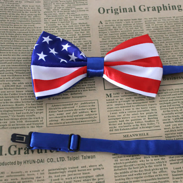 Papillon da uomo con bandiera patriottica