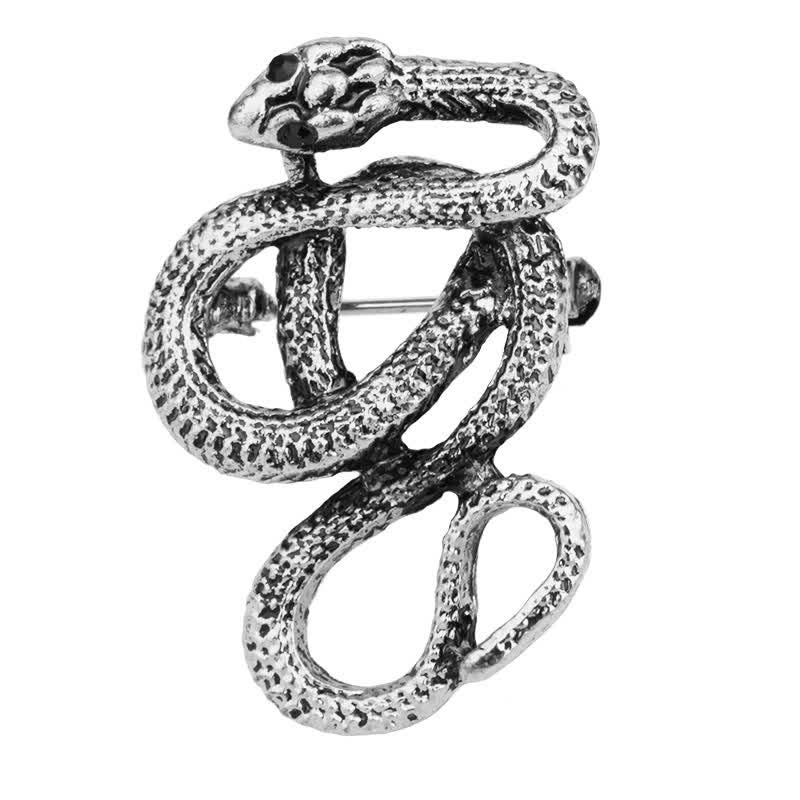 Spilla da uomo a forma di serpente Cobra Creep Bending - Argento - Stile n. 2 - image 11