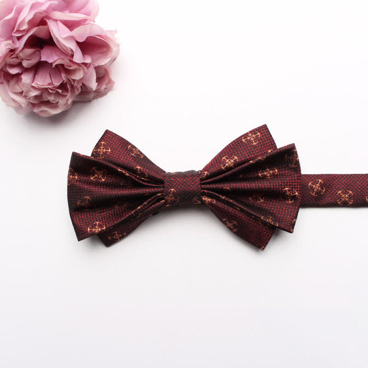 Papillon da uomo con motivo jacquard a fantasia