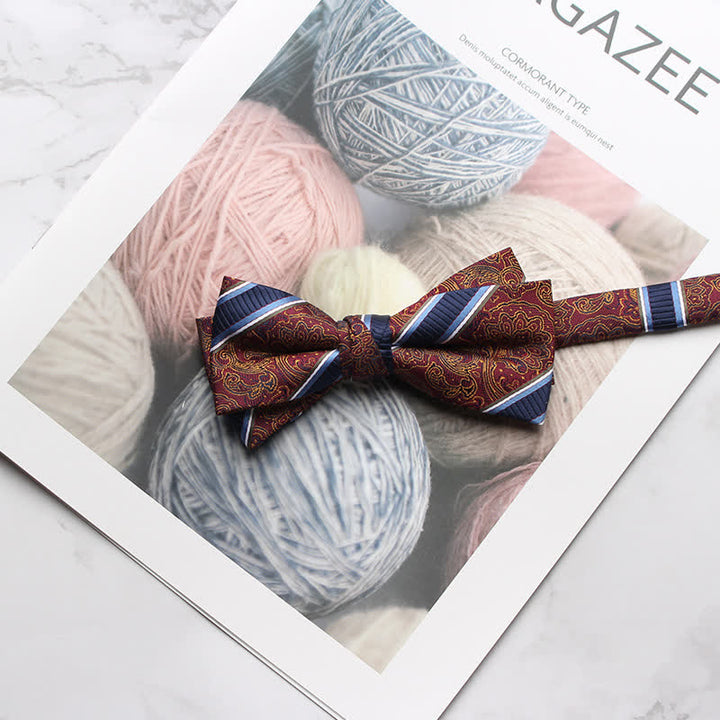 Papillon da ballo con stampa floreale multi-stile da uomo