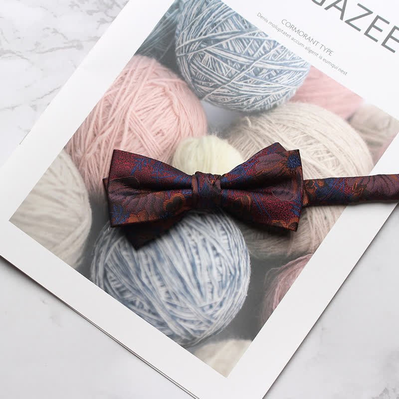 Papillon da ballo con stampa floreale multi-stile da uomo
