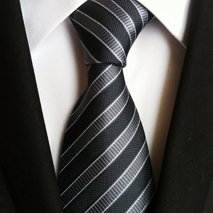Cravatta a righe urbane preppy da uomo