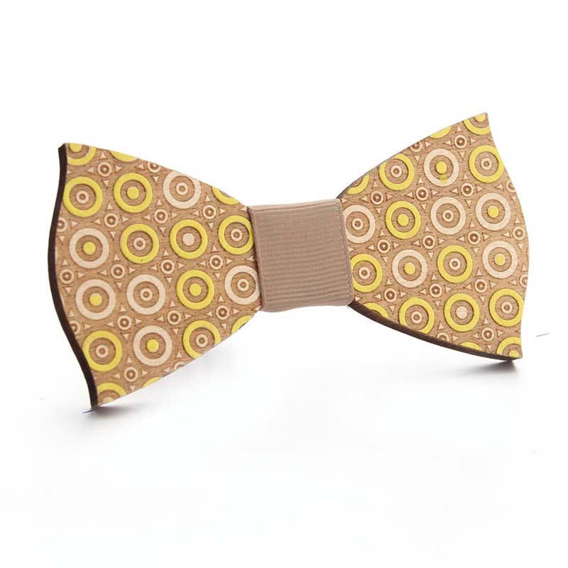 Papillon in legno dipinto da pezzi di puzzle da uomo