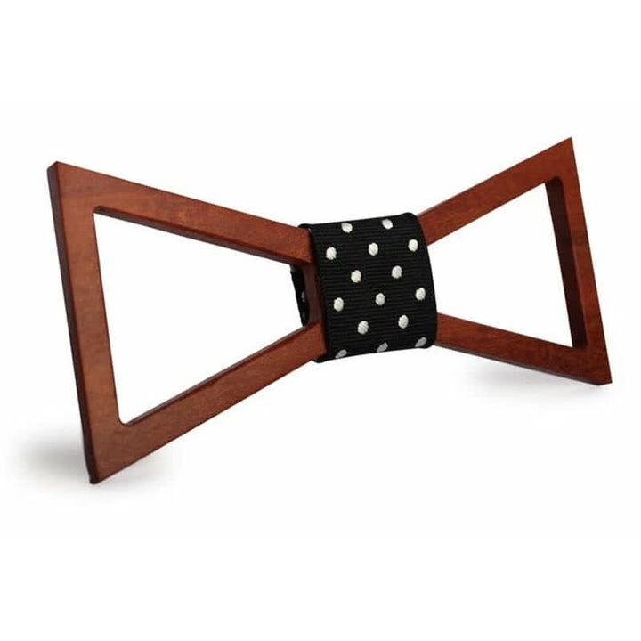 Papillon classico da uomo in legno con cornice