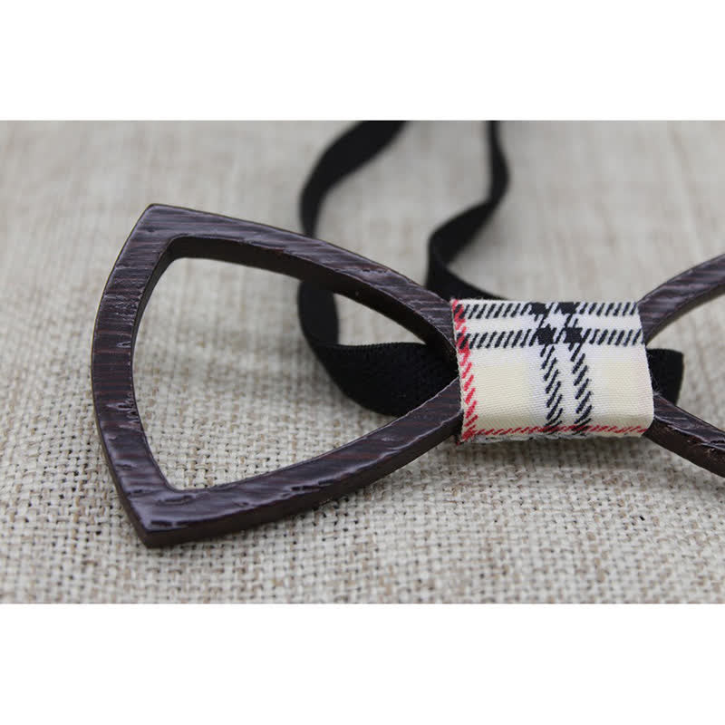 Set papillon in legno con occhiali da sole scuri da uomo - image 2