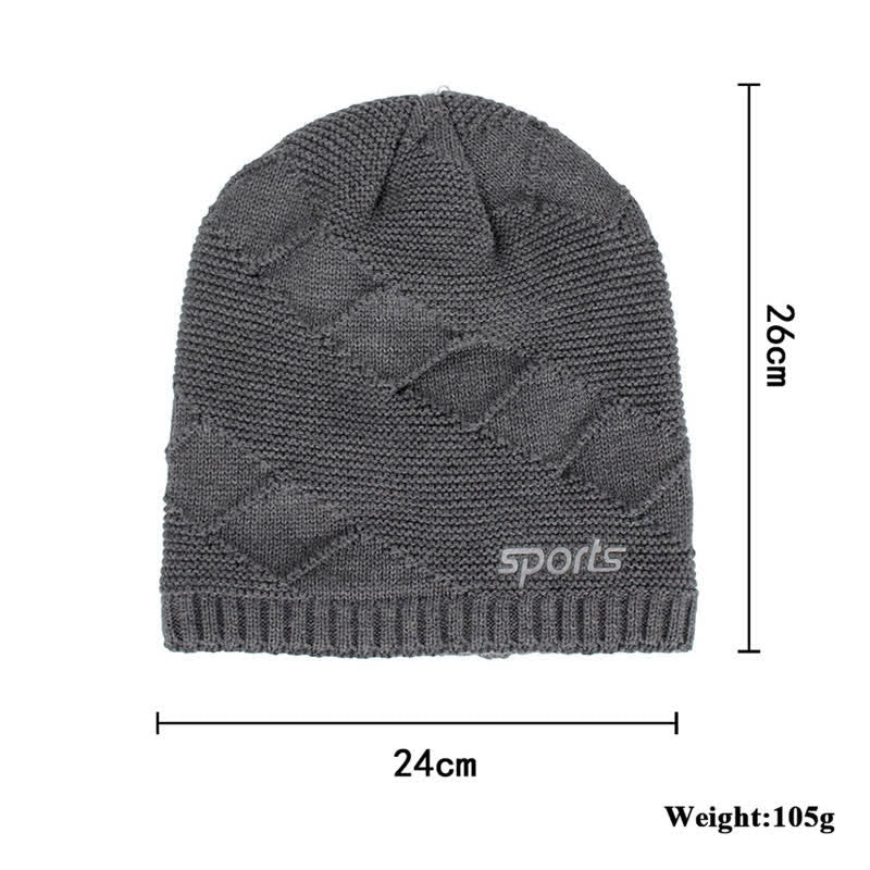 Cappello lavorato a maglia invernale casual in tinta unita