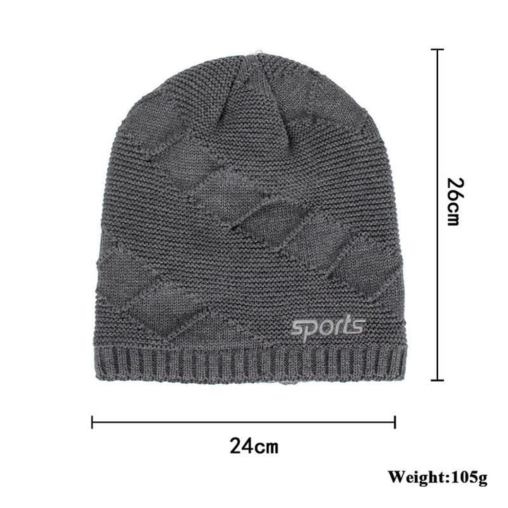 Cappello lavorato a maglia invernale casual in tinta unita