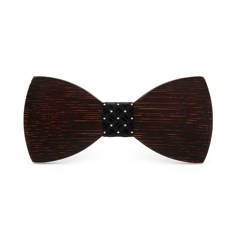 Papillon in legno nero originale da uomo