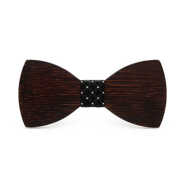 Papillon in legno nero originale da uomo