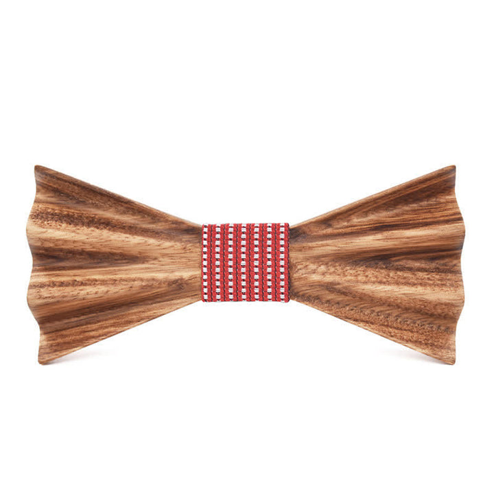 Papillon in legno piegato 3D stereo marrone da uomo