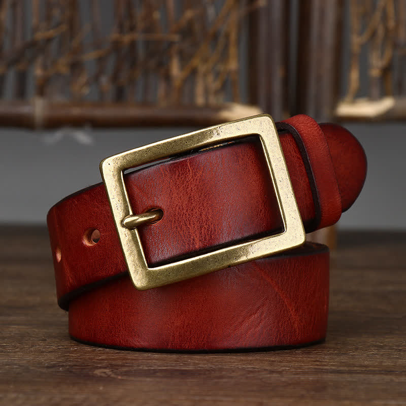 Cintura vintage da uomo con effetto invecchiato e rughe