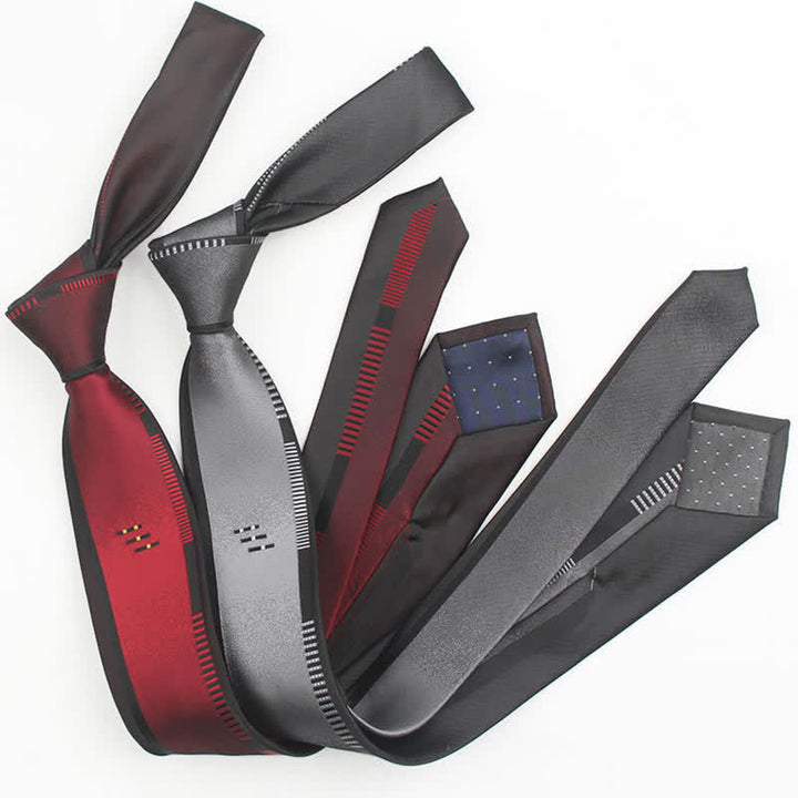 Cravatta da uomo moderna a righe verticali patchwork