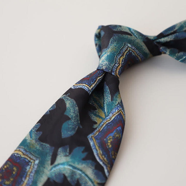Cravatta da uomo con pittura astratta classica