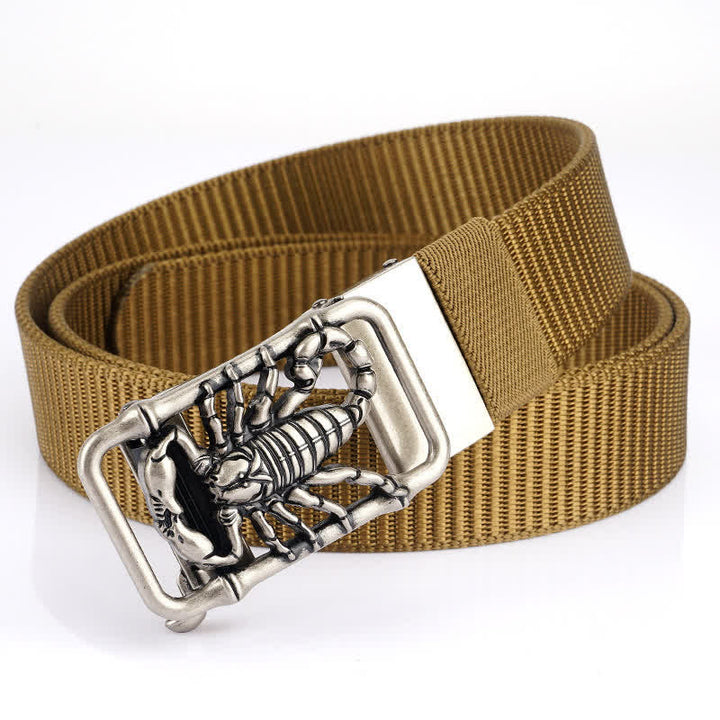 Cintura semplice in nylon con Scorpione Re da uomo