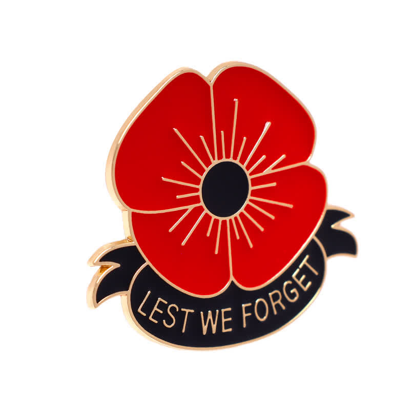Spilla unisex Lest We Forget Poppy da 3 pezzi