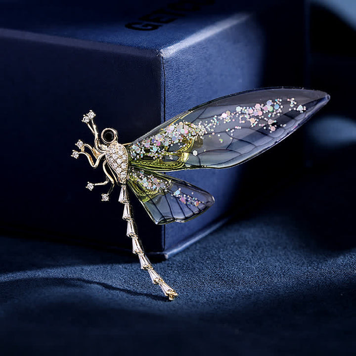Spilla elegante a forma di libellula insetto da donna