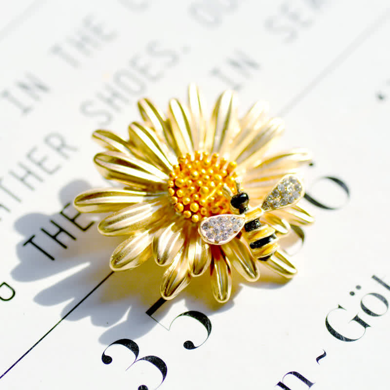 Spilla ape girasole dolce da donna